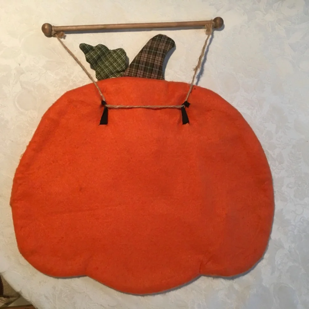 “Give Thanks” fabric and felt hanging decoration with 2 photo slots